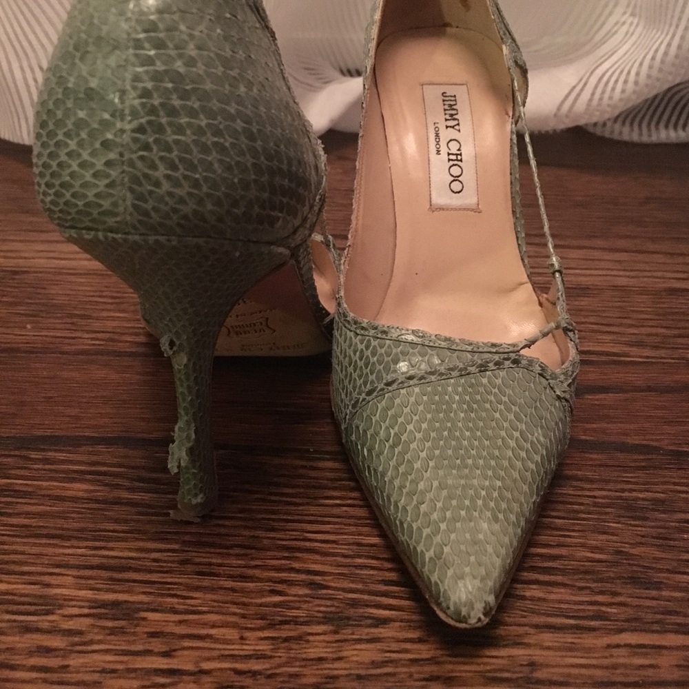 Jimmy Choo Python Pumps - Picture 2 of 5